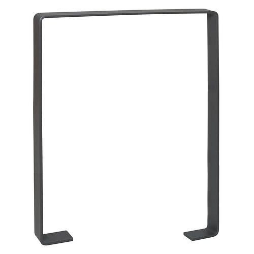 DENIOS leunbeugel, plat staal, gebogen, thermisch verzinkt, voor inzetting in beton, hoogte boven de grond 800 mm, ijzermica, 310970