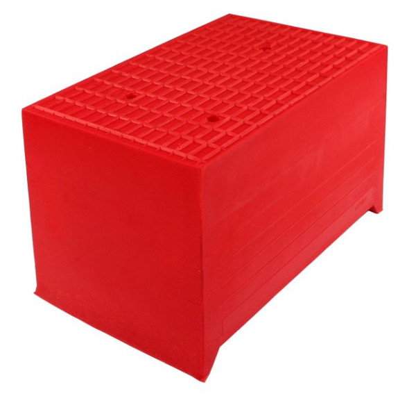Busching Redline rubberblok voor hefplatforms, 120/135mm, met houten kern H120/135xB140xL230mm, 100876