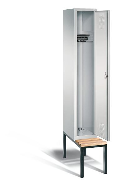 C+P Evolo garderobe, H2090xB320xD815mm, kleur: lichtgrijs, 48050-10 S10000