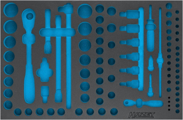 Hazet 2-componenten zachtschuiminleg, voor 163-258 afmetingen / lengte: 519 mm x 342 mm organisatiesysteem maat: 3/3 (519 x 342 mm), 163-258L