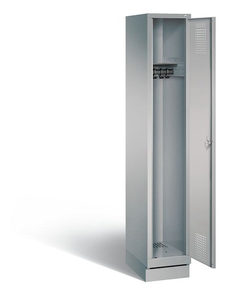 C+P Evolo locker, H1800xB320xD500mm, kleur: wit aluminium, 48020-10 S10041