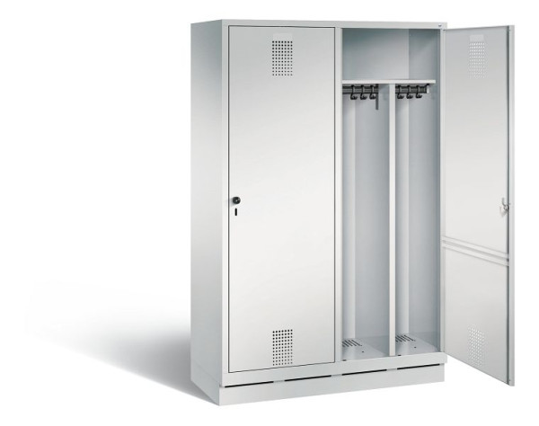 C+P zwart wit kastje Evolo, H1800xB1190xD500mm, kleur: lichtgrijs, 48220-40 S10007
