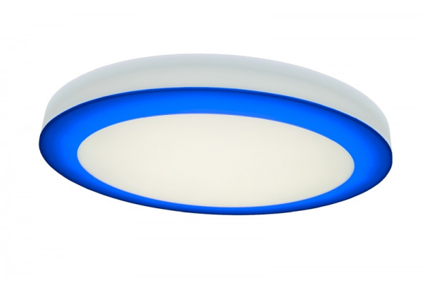 rutec Projekt ASCAR wand- en plafondlamp DALI diameter 845mm, H70mm, 230V, 97W, IP20, 3000K, CRI80 - blauw, PBE179