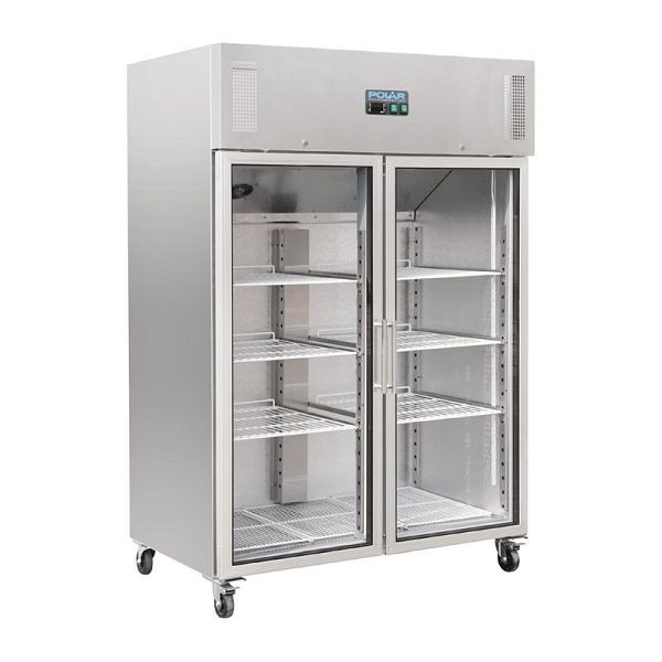 Polar Gastro koelvitrine 2 deuren 1200L, CW198