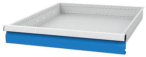Bedrunka + Hirth lade, incl. Rails, R 24-24, paneelhoogte 100 mm, draagvermogen 100 kg, afmetingen in mm (BxDxH): 600 x 600 x 100, 60.70.100V10