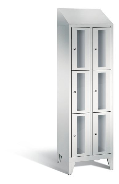 C+P lockerkast Classic, H1850xB610xD500mm, kleur: lichtgrijs, 8010A203 S10016