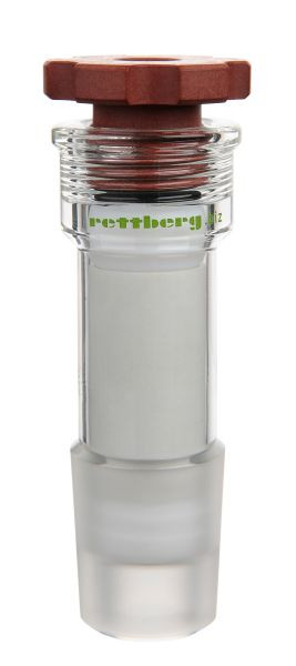 Rettberg roerafdichting met afdichtelement van PTFE, conus NS 45/40, voor roeras Ø 10 mm, borosilicaatglas 3.3, 107000352