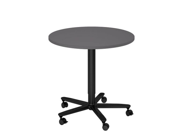 Hammerbacher kolomheftafel 80cm rond grafiet/zwart, VST08/G/D