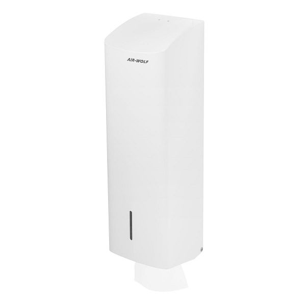 Air Wolf toiletpapierdispenser, wandmontage, wit, RVS, Alpha serie, 60-191