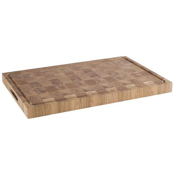 APS buffetplank -PROFI-, 58 x 37,5 cm, hoogte: 4,5 cm, eikenhout, met sapgoot, met 2 zijopeningen, 00806
