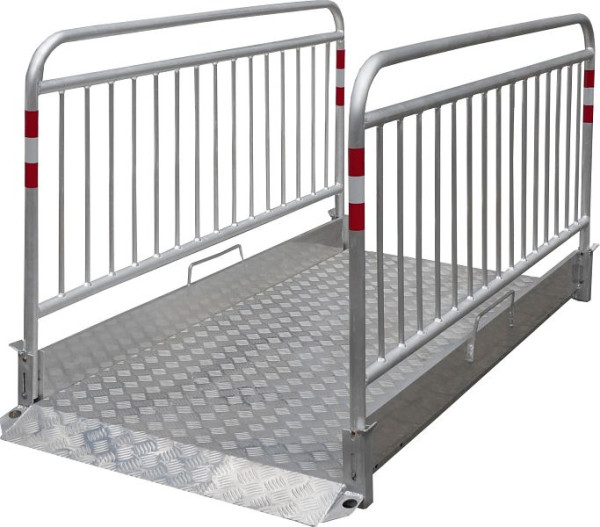 Schake sleufbrug “Secure” van aluminium, breedte: 1,00 m, lengte: 2,20 m, 20281-S