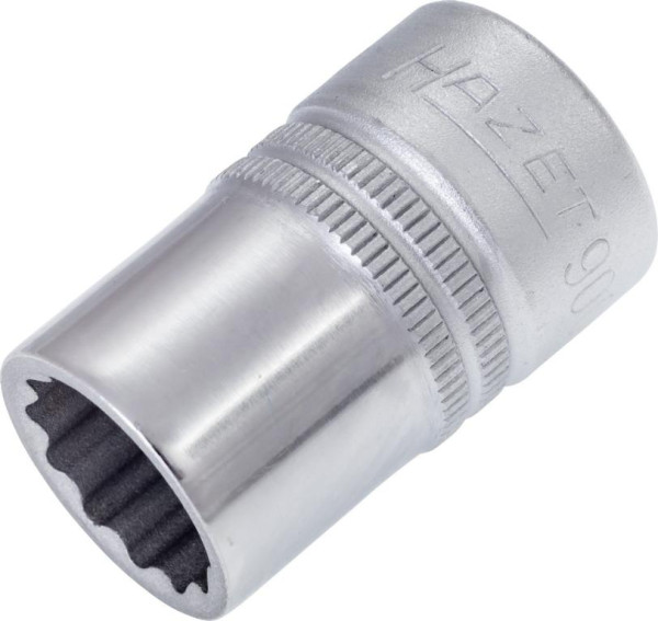 Hazet dop, dubbel zeskant, hol vierkant 12,5 mm (1/2 inch), 15 mm, gekarteld, 900Z-15