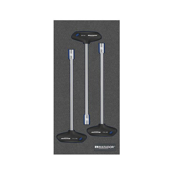 MATADOR gereedschapsmodule: T-greep dopsleutel, 1/3: 193 x 390 mm, lengte: 390 mm, 8164 2671