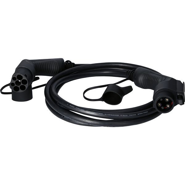 KS Tools laadkabel, spiraal, type 2/type 1 7,4 kw, 230 v, 32 a, 5 meter, 117.7330