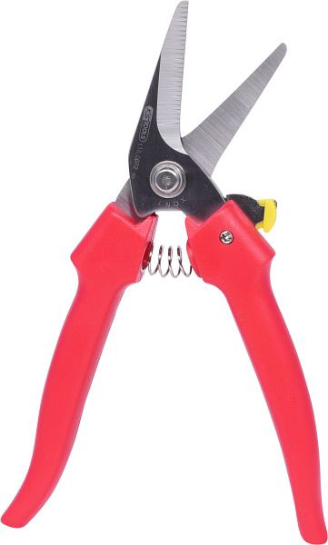 KS Tools universele werkplaatsschaar, gebogen, 185 mm, 118.0072