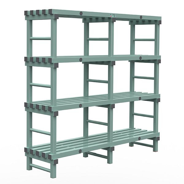 REA Euro plank 1800x500x1750mm, 4 staanders met 450mm tussenruimte, 308.153