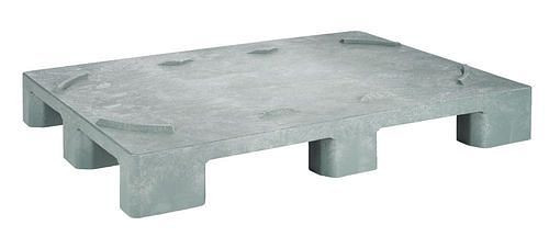 DENIOS vatenpallet, gemaakt van PE-RE, 800 x 1200 x 150 mm, 9 voet, VE 5, 312663