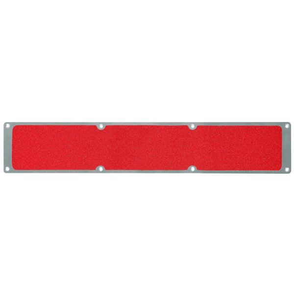 Meelbroek antislipplaat aluminium met m2 antislipbekleding, universeel rood 114x1000mm, APM1RF2