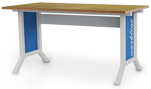Bedrunka + Hirth Workline werktafel, in hoogte verstelbaar, met slingerverstelling, 1500x750x735-1100 mm, 07.75.15AHV