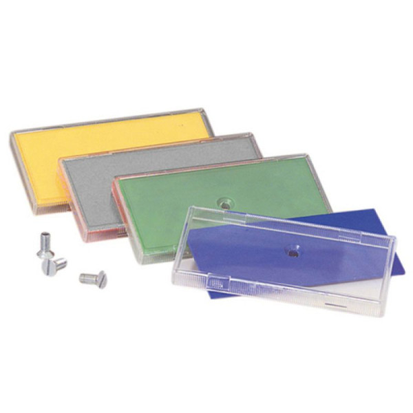 Stein HGS HGS leidingmarkering RK schroefplaat glad, geel, 50 stuks, 90.3400-4