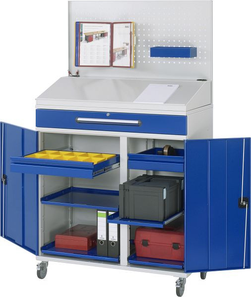 RAU zijkast sta bureau - model 04, B1100 x D520 x H1895 mm, 07-1100T-M04F.11