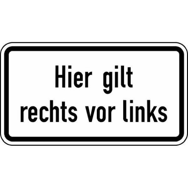 Steen HGS Hier rechts voor links geldt nr. 2804, 412x750mm /RA2/Alform, 2804-322