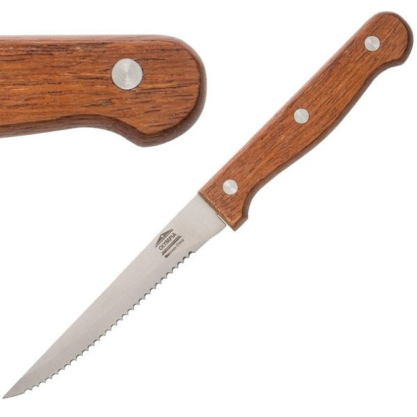 Olympia steakvorken met zwart handvat, VE: 12 stuks, C135