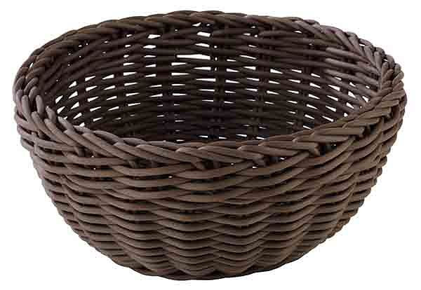 APS mand, rond, Ø 20 cm, hoogte: 8 cm, polypropyleen, bruin, -PROFI LINE-, 50608