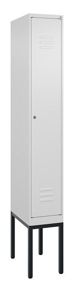 C+P luierkluis Classic PLUS met middenwand, frame, 2120x300x500mm, 9016/9016, cilinderslot, 0800307-10F S10029
