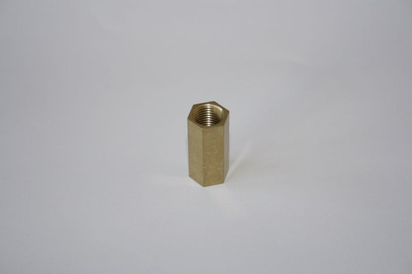 ELMAG mof 'M10x1' voor BINZEL slang, verpakking MB 15, 'messing 6-kant' (aansluiting branderbuis en slangpistool), 9054310