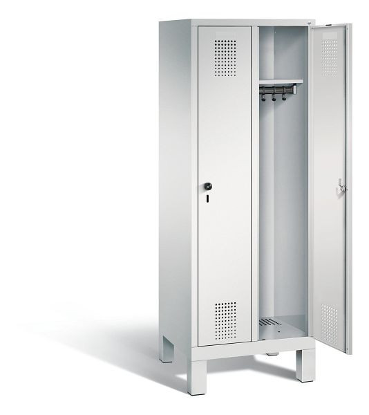 C+P schoolkluis Evolo, H1650xB610xD500mm, kleur: lichtgrijs, 480106-20 S10012