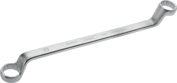 Hazet dubbele ringsleutel, buiten dubbel zeskant profiel, 25 x 28 mm, 630-25X28