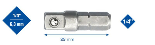 Brilliant Tools 1/4"-adapter, BT020909