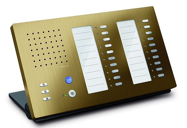 TCS audio binnenstation voor handsfree serie Carus ADAPTO +20 toetsen, tafelapparaat brons, CAI1210-0151