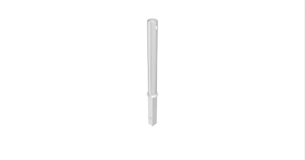 Schake afzetpaal, stalen buis Ø 102 x 2,9 mm, afneembaar, met profielcilinder, thermisch verzinkt, 491Z