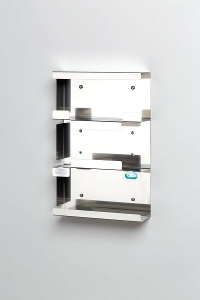 VAR handschoenhouder, RVS, triple, open, 5921