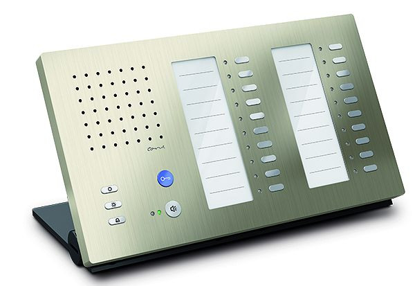 TCS audio binnenstation voor handsfree serie Carus ADAPTO +20 toetsen, tafelapparaat champagne, CAI1210-0152