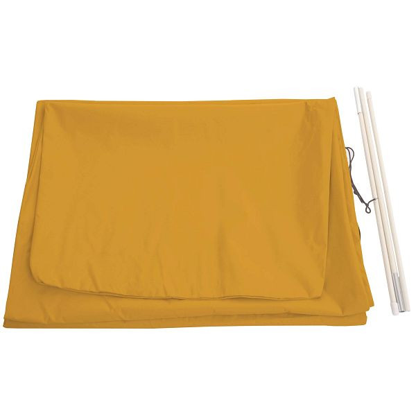 Mendler beschermhoes HWC voor zweefparasol tot 4 m, afdekhoes met rits, geel, 76897