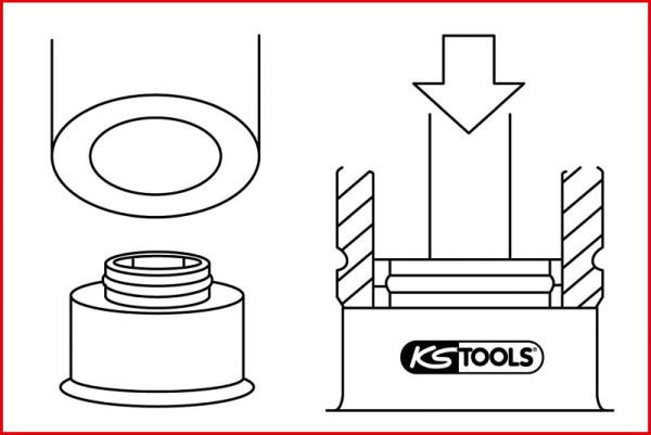 KS Tools drukstuk, diameter 42,1 mm, 150.3356
