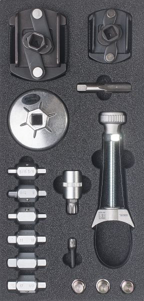 SW-Stahl werkplaatswagenserie, olieservicegereedschap, 16-delig, Z3013-19