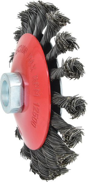KS Tools kegelvormige staaldraad ronde borstel 0,5mm, diameter 115mm, 340.0049