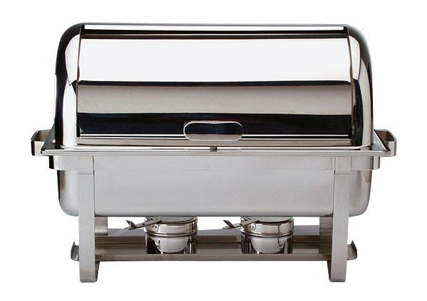 APS Rolltop Chafing Dish -MAESTRO-, 67 x 35 cm, hoogte: 45 cm, 9 liter, RVS, 1 frame, 1 waterbak, 12300