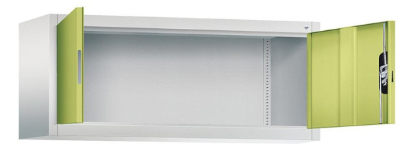 C+P aanbouwkast Acurado, H500xB1200xD400mm, kleur: lichtgrijs / virid green, verzonken handgreep, 9464-000 S10137