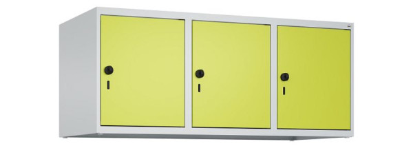 C+P kastopzet Classic PLUS, bovenkast, 7035/0024, veiligheidsdraaisluiting, 500x1200x500mm, 3 vakken, 080090-32 S10010
