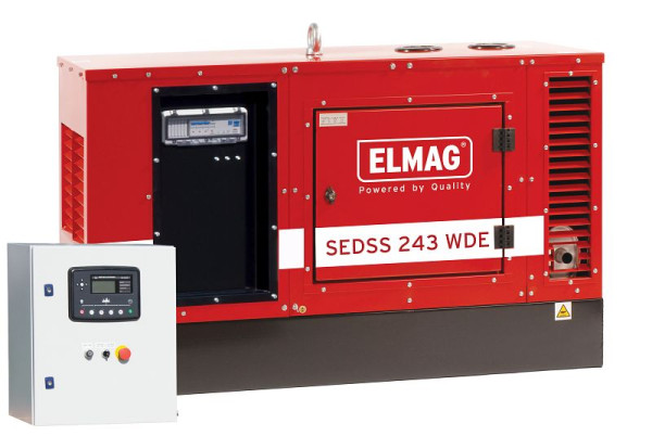 ELMAG noodstroom compleet pakket SEDSS 243WDE-ASS met DIESELgenerator met KUBOTA V1505 motor, 00549