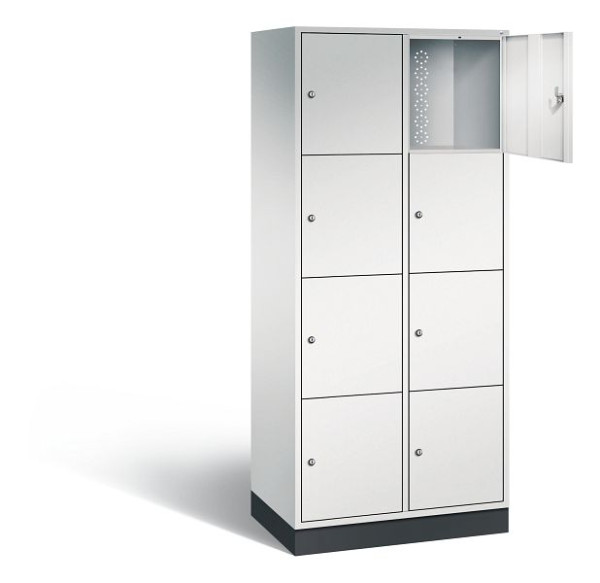 C+P XL lockerkast Intro, H1950xB820xD490mm, kleur: lichtgrijs, 8470-202 S10003