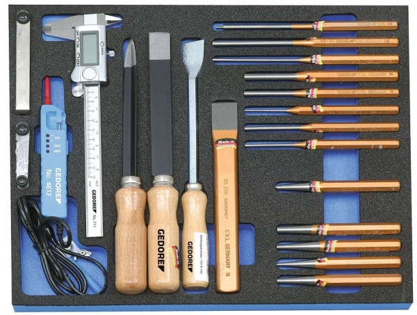 GEDORE controle-gereedschapsinzet met gereedschapsassortiment, 2016338