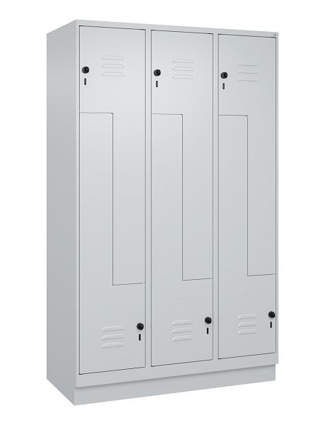 C+P Z-Spind Classic PLUS, C Z-Spind, Classic PLUS, Sockel, 6 Abteile, 1950x1200x500mm, 7035/7035, Drehriegel, 080023-326 S10009