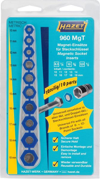 Hazet magneetinzetstuk, voor dopsleutelinzetstukken, buitenzeskantprofiel, 960MGT