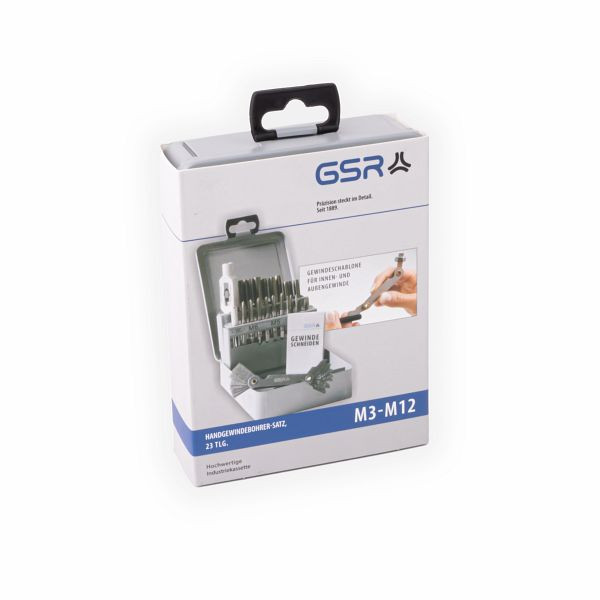 GSR binnendraad assortiment 23-delige handtapset M3 - M12, 00708050